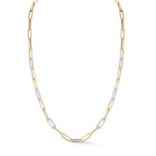 Load image into Gallery viewer, Seven Diamond Station Link Necklace