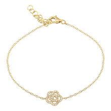 Load image into Gallery viewer, Diamond Rose Bracelet