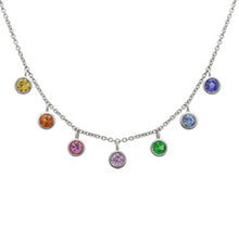 Load image into Gallery viewer, Multi Sapphire Hanging Diamonds by the Yard