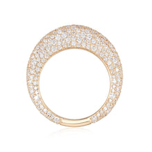 Load image into Gallery viewer, All Around Pave Full Cut Diamond Dome Ring