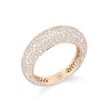 Load image into Gallery viewer, All Around Pave Full Cut Diamond Dome Ring