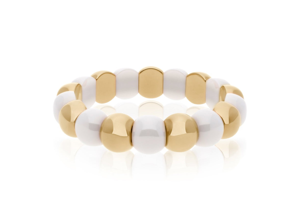 White Ceramic Dama Bracelet main image 0