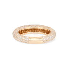 Load image into Gallery viewer, All Around Pave Full Cut Diamond Dome Ring