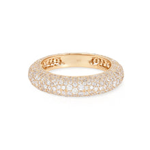 Load image into Gallery viewer, All Around Pave Full Cut Diamond Dome Ring