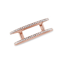 Load image into Gallery viewer, Double Row Pave Ring