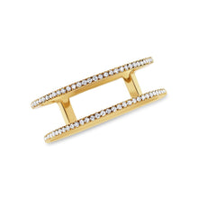 Load image into Gallery viewer, Double Row Pave Ring