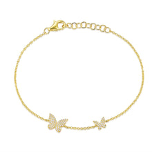 Load image into Gallery viewer, Double Butterfly Chain Bracelet