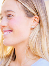 Load image into Gallery viewer, Mini Gold Smiley Stud