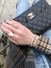 Load image into Gallery viewer, Black Diamond Row Bangle