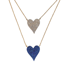 Load image into Gallery viewer, Large Reversible Heart Necklace