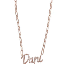 Load image into Gallery viewer, Diamond Script Name Necklace on Link Chain