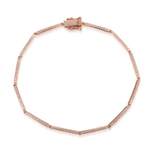Load image into Gallery viewer, Pave Row Sections Bracelet