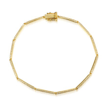 Load image into Gallery viewer, Pave Row Sections Bracelet