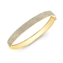 Load image into Gallery viewer, Thick Pave Diamond Bangle