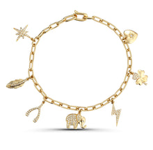 Load image into Gallery viewer, Link Charm Bracelet