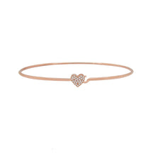 Load image into Gallery viewer, Pave Heart Bangle