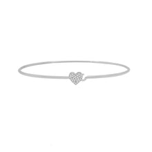 Load image into Gallery viewer, Pave Heart Bangle