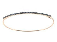 Load image into Gallery viewer, Black Diamond Row Bangle