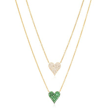 Load image into Gallery viewer, Small Reversible Heart Necklace