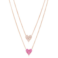 Load image into Gallery viewer, Small Reversible Heart Necklace
