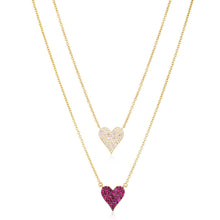 Load image into Gallery viewer, Small Reversible Heart Necklace