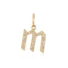 Load image into Gallery viewer, Gothic Initial Charm