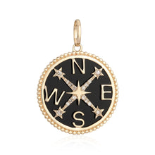 Load image into Gallery viewer, Gemstone Compass Charm