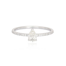 Load image into Gallery viewer, Solitaire Diamond On Pave Band
