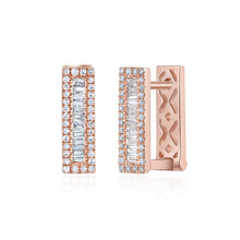 Load image into Gallery viewer, Baguette Illusion Bar Earrings