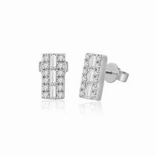 Load image into Gallery viewer, Mini Baguette Illusion Studs
