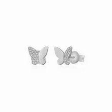 Load image into Gallery viewer, Half Pave Butterfly Studs