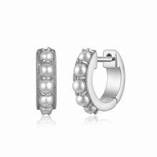 Load image into Gallery viewer, Mini Pearl Huggie Earrings