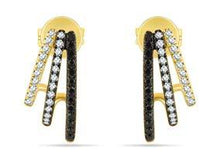 Load image into Gallery viewer, Triple Row Web Huggie Earring