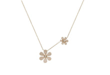Load image into Gallery viewer, Double Flower Necklace