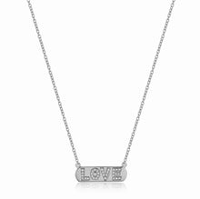 Load image into Gallery viewer, Gold Bar LOVE Necklace
