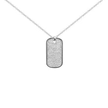 Load image into Gallery viewer, Pave Diamond Dog Tag Necklace