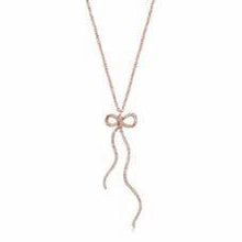 Load image into Gallery viewer, Diamond Bow Necklace