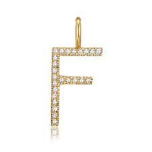 Load image into Gallery viewer, Medium Initial Pave Diamond Pendant