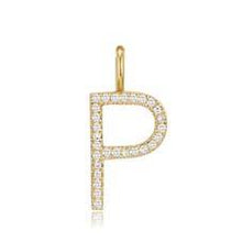 Load image into Gallery viewer, Medium Initial Pave Diamond Pendant