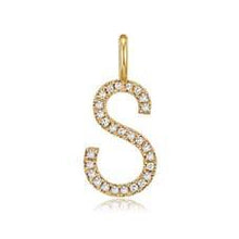 Load image into Gallery viewer, Medium Initial Pave Diamond Pendant