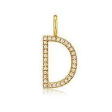 Load image into Gallery viewer, Medium Initial Pave Diamond Pendant