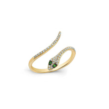 Load image into Gallery viewer, Pave Diamond Snake Ring