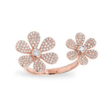 Load image into Gallery viewer, Double Flower Ring