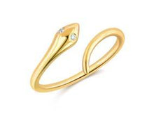 Load image into Gallery viewer, Diamond Eye Snake Ring