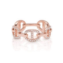 Load image into Gallery viewer, Pave Link Ring