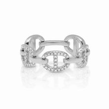 Load image into Gallery viewer, Pave Link Ring