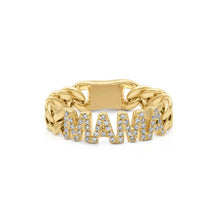 Load image into Gallery viewer, Cuban Chain Link Flex MAMA Ring