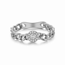 Load image into Gallery viewer, Cuban Chain Link Flex Halo Ring