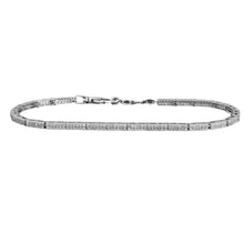 Load image into Gallery viewer, Pave Diamond Stations Tennis Bracelet
