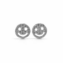 Load image into Gallery viewer, Pave Diamond Smiley Stud
